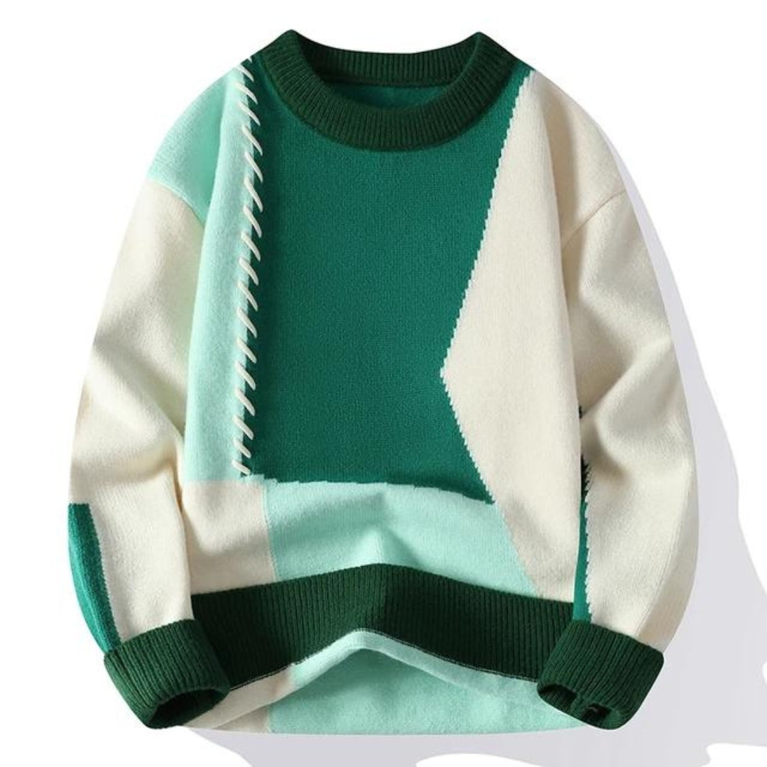 Ander | Cozy Patchwork Sweater