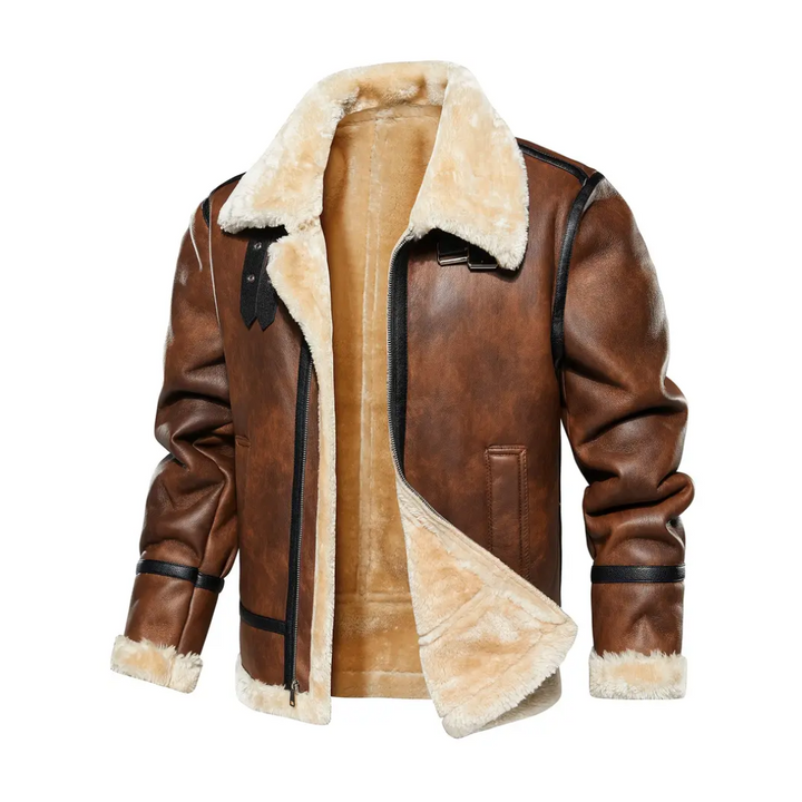 Adonis | Sherpa Aviator Jacket