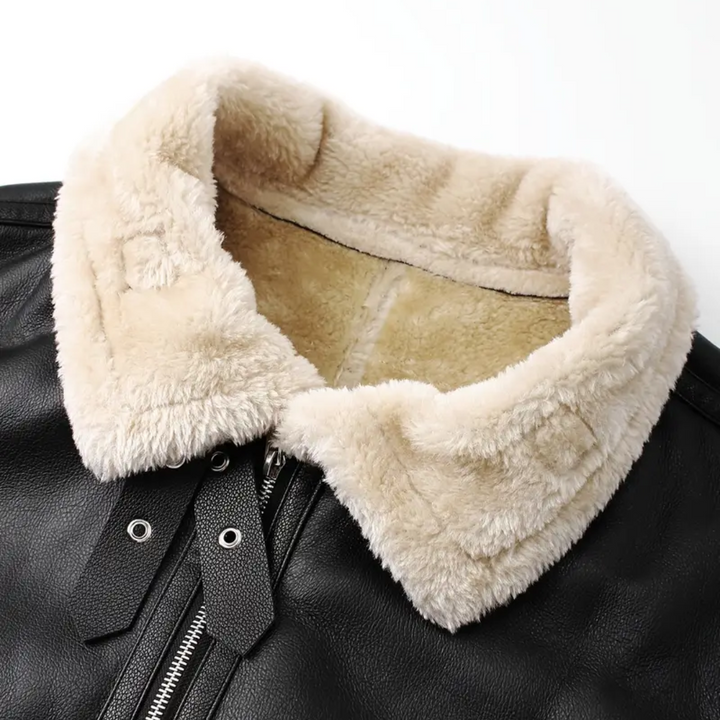 Adonis | Sherpa Aviator Jacket